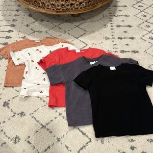 Zara - 5 short sleeve shirts toddler size 3-4years